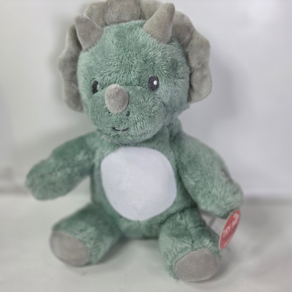 Dreamgro Green Triceratops Dinosaur Light Up Lullaby Soother Plush Toy Musical